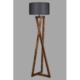 Opviq lights Črna/rjava stoječa svetilka s tekstilnim senčilom (višina 166 cm) Maçka – | Shoptok.si