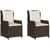  The Living Store Vrtni naslanjač 2 kosa rjav poli ratan - Vrtni Naslanjač, (21455559) | Shoptok.si