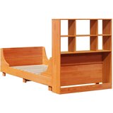  Krevet s regalom za knjige bez madraca 75 x 190 cm masivno drvo | shoptok.hr