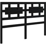  Uzglavlje za krevet crni 205,5 x 4 x 100 cm od masivne borovine | shoptok.hr