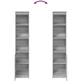 vidaXL Visoka ploča siva Sonoma 37,5x35x180 cm izrađeno drvo | shoptok.hr