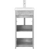  Kupaonski umivaonik s sudoperom Betonska siva 42 x 40 x 84,5 cm | shoptok.hr