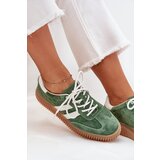 Boto Women Suede Sneakers On Platform Green Venera | shoptok.hr