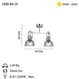 Opviq Luster Mago-80-12, O16, 12cm, IP20 zlatne boje | Eponuda.ba