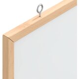  Magnetna bijela ploča s okvirom od punog borovine 40x40 cm | shoptok.hr