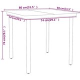  3-dijelni vrtni blagovaonski set crni | shoptok.hr