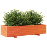  Vrtna sadilica voštano smeđa 110x40x26,5 cm masivna borovina | shoptok.hr