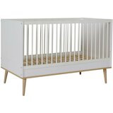 Qu-ax dječji krevetić flow 70x140 white & oak | shoptok.hr