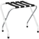 The Living Store Stojalo za prtljago črno in srebrno 56x40x49 cm - Stojalo Za Prtljago, (21487779) | Shoptok.si