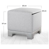 Atelier Del Sofa tabure lenover grey