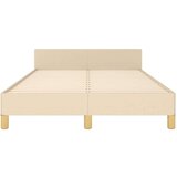  Posteljni okvir z vzglavjem krem 120x200 cm blago, (20906129) | Shoptok.si