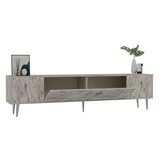 Hanah home tv polica Dekop1 ephesus marble silver | ePonuda.com
