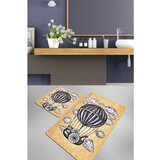 Propeller yellowblackwhite bathmat set (2 pieces) | ePonuda.com
