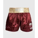 Classic Muay Thai Šorc Tamno Crveni/Zlatno/Beli XXL