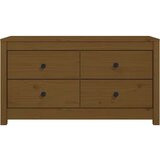  TV omarica medeno rjava 100x40x54 cm trdna borovina, (20654028) | Shoptok.si