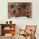 Artgeist Slika Na Platnu World Map | Shoptok.si