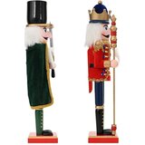  Božićni nutcracker TURKU 2 kom. Crvena i Crna 38 cm - 382A + 381B | shoptok.hr