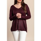 Fenzy Pulover Na Kopčanje, Ljubičasta | shoptok.hr