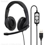 Hama HS-USB300 PC Office Headset Black