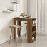  Barski stol sa stalkom smeđa boja hrasta 102x50x103,5 cm drveni | shoptok.hr