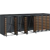  Skladištenje kanti za 3 kante Antracit 340 x 77.5 x 115.5 cm | shoptok.hr