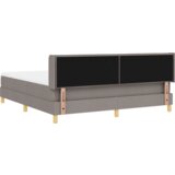  Postelja z vzmetnico z vzmetnico Taupe 200 x 180 cm Poliester, (5000141775) | Shoptok.si
