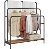 vidaXL Stalak za odjeću s policom Staro drvo 90 x 30 x 100.5 cm | shoptok.hr