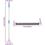 vidaXL Podni brisači 5 kom 75x122,5 cm čelik i guma | shoptok.hr