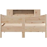vidaXL Posteljni okvir brez vzmetnice 135x190 cm trdna borovina | Shoptok.si