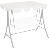 vidaXL Zamjenski krov za vrtnu ljuljačku bijeli 150 / 130x70 / 105 cm Cijene