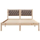  Okvir za krevet Sivo-smeđa 140 x 200 cm tkanina | shoptok.hr