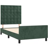  Okvir za krevet s uzglavljem tamnozeleni 80x200 cm baršunasti | shoptok.hr