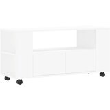 Maison Chic TV omarica - TV stojalo - Televizijska omarica bela 102x34,5x43 cm inženirski les, (21702163) | Shoptok.si