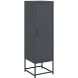 Maison Chic Visoka omara - Komoda - Predalnik antracitna 36x39x123 cm jeklo, (21716804) Cene
