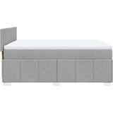 Krevet box spring s madracem svjetlosivi 140x200 cm od tkanine | shoptok.hr