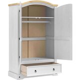 Ormarić s ladicama Bijelo 101 x 52 x 170 cm Čvrsto borovo drvo | shoptok.hr