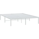 Metalni Kovinski posteljni okvir bel 140x190 cm, (20724353) | Shoptok.si