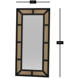 Hanah home Ogledalo Rattan Black | ePonuda.com