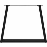  Noge za blagovaonski stol V-oblika 2 kom Crne 80 x (72-73,3) cm Čelik | shoptok.hr
