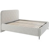 MID.YOU OBLAZINJENA POSTELJA 140 cm x 200 cm , les, tekstil, leseni material bež | Shoptok.si
