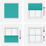 vidaXL Plisirana žaluzija Petrol Green 120x150 cm Širina tkanine | Shoptok.si