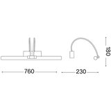 Ideal Lux - LED lampa za sliku BOW LED/8W/230V sjajni hrom | Eponuda.com