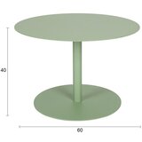 Zuiver Žajbljevo zelena jeklena okrogla klubska mizica ø 60 cm Snow – | Shoptok.si