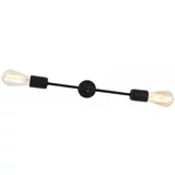 Custom Form Črna stenska svetilka za 2 žarnici Twigo, širina 43 cm