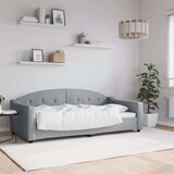 vidaXL Dnevni krevet svjetlosivi 90 x 190 cm od tkanine | shoptok.hr