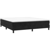  Okvir za krevet s oprugom crni 160x200 cm baršunasti | shoptok.hr