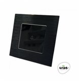 Wise prekidač za zvono - aluminijumski panel crni | ePonuda.com