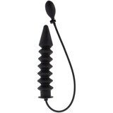 Hidden Desire Inflatable Ribbed Plug Expert Black Cene