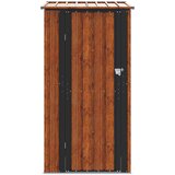  Vrtne šupe Smeđa 103 x 86 x 200 cm Metal | shoptok.hr