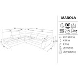 Hom`in SEDEŽNA GARNITURA, tkanina siva | Shoptok.si